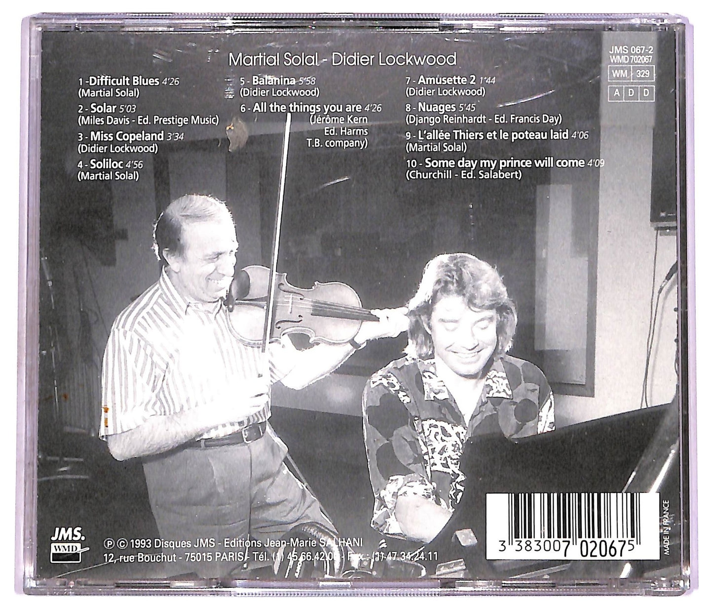 EBOND Martial Solal - Didier Lockwood - Solal Lockwood CD CD077449