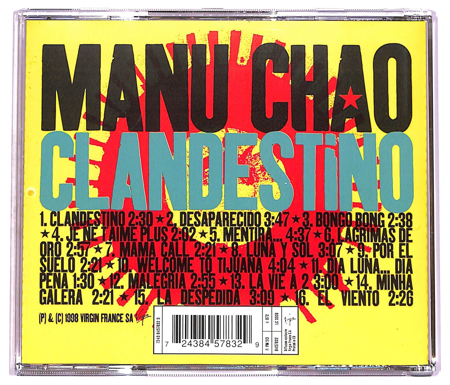 EBOND Manu Chao - Clandestino CD CD077504