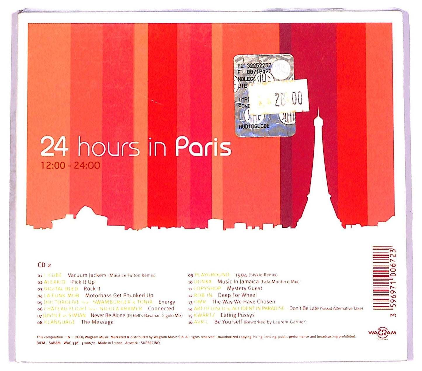 EBOND Various - 24 Hours In Paris CD CD077517