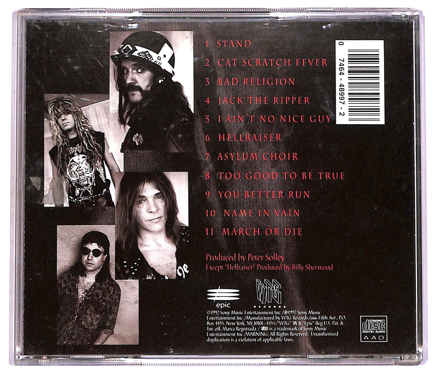 EBOND Motorhead - March Or Die CD CD077648