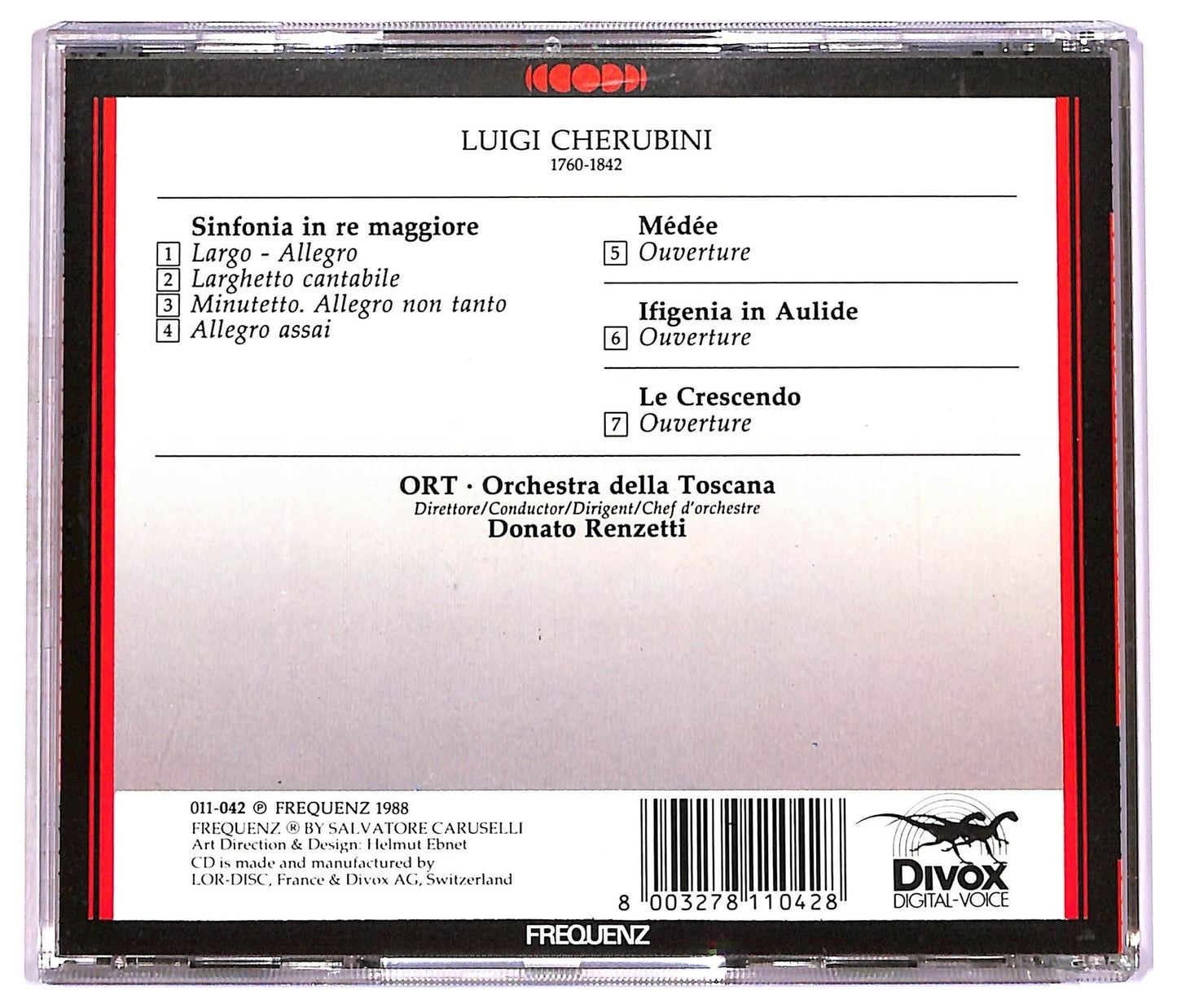 EBOND Luigi Cherubini - Sinfonia in re Maggiore CD CD077654