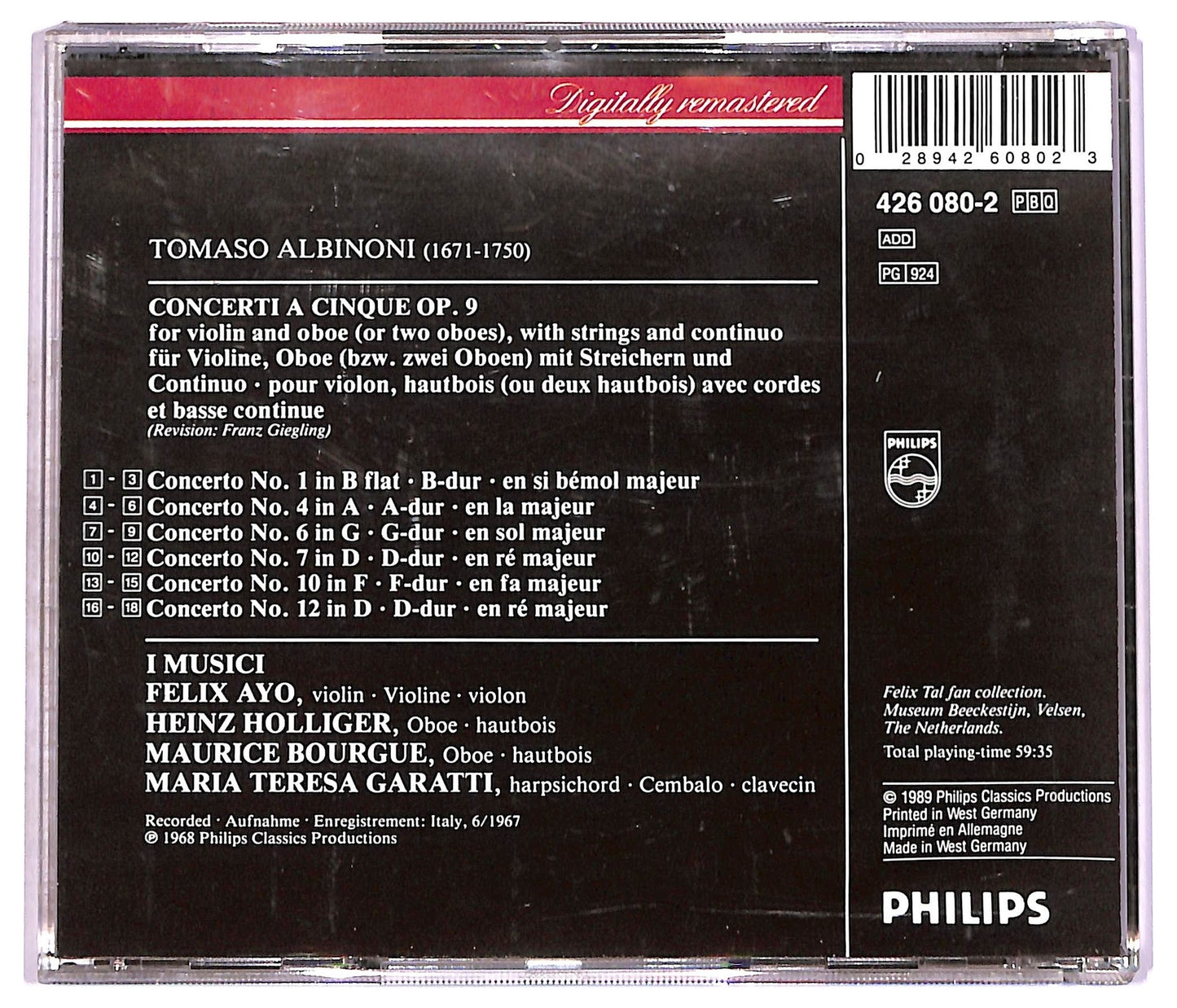 EBOND Albinoni - 6 Concerti Op. 9 CD CD077709