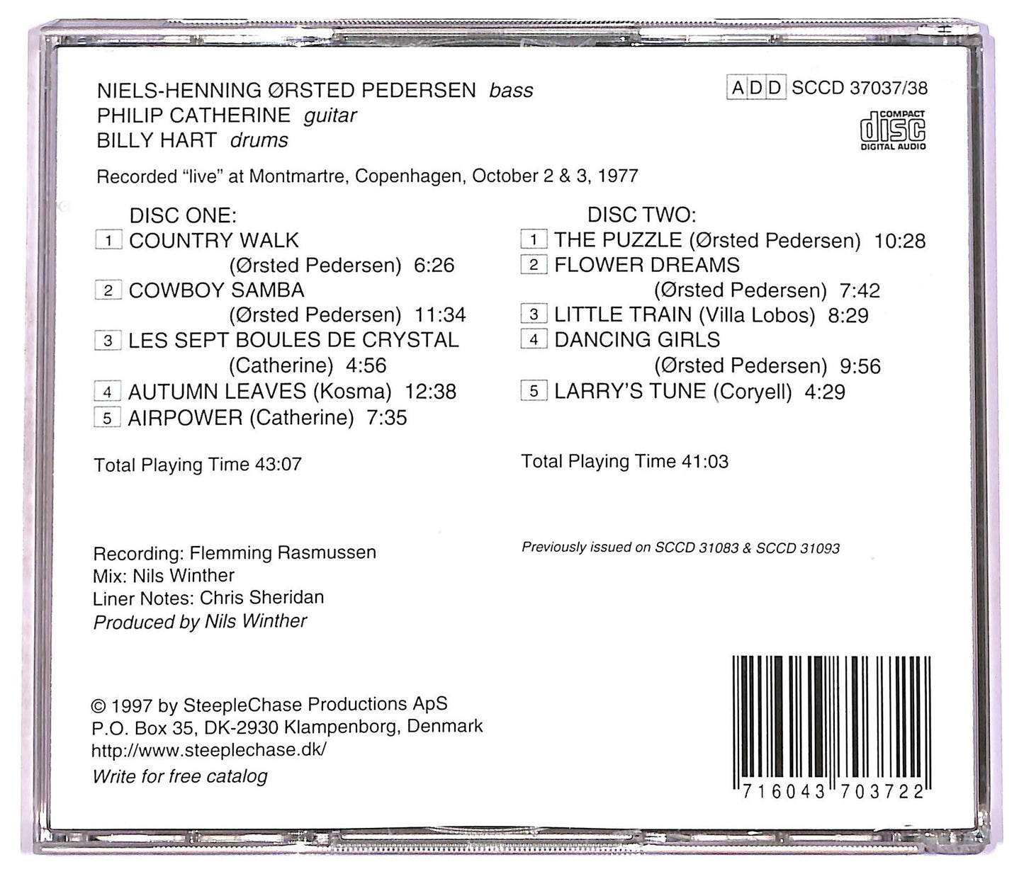 EBOND Niels-Henning Orsted Pedersen - The Bassic Trio CD CD077724