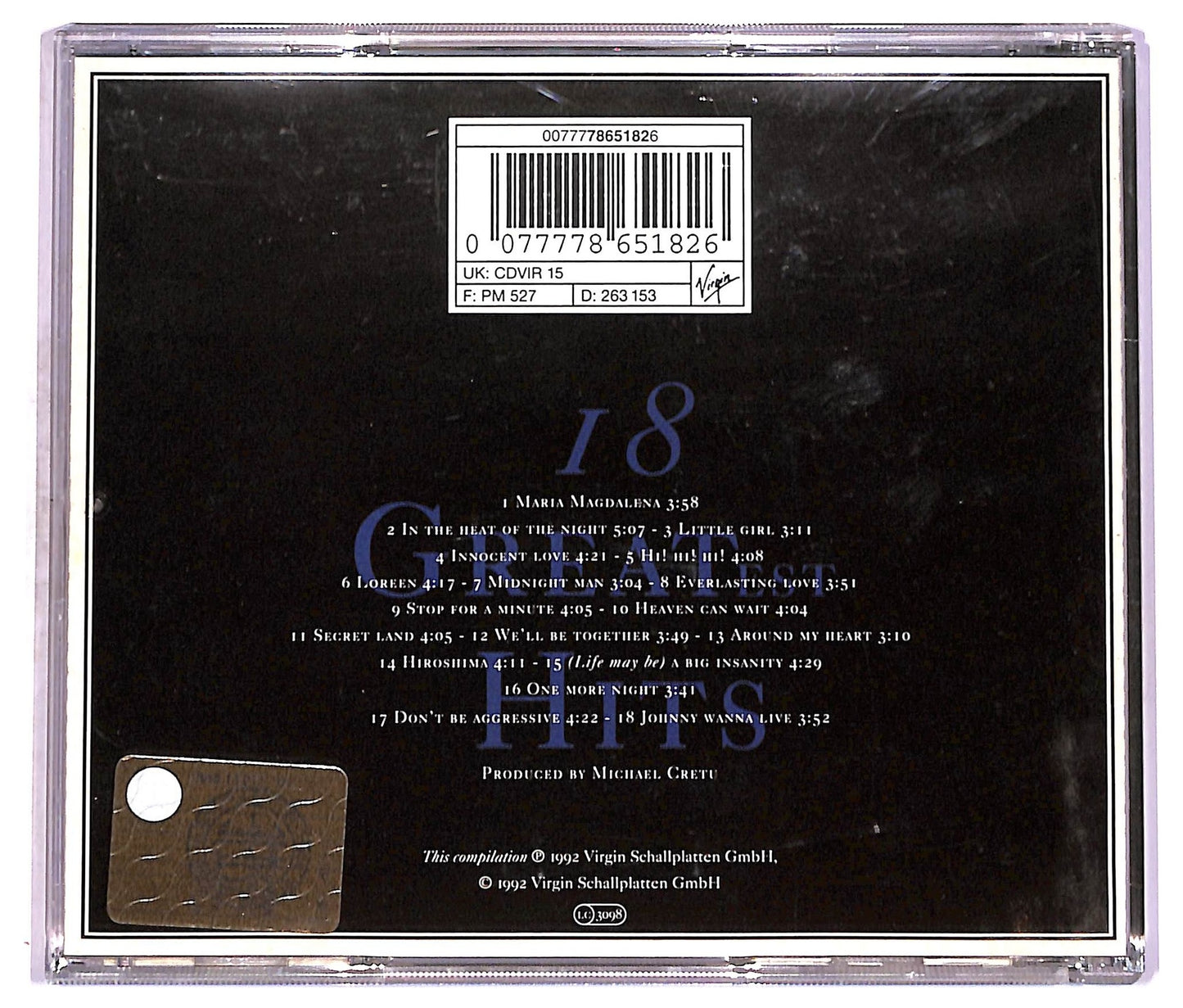 EBOND Sandra - 18 Greatest Hits CD CD077853