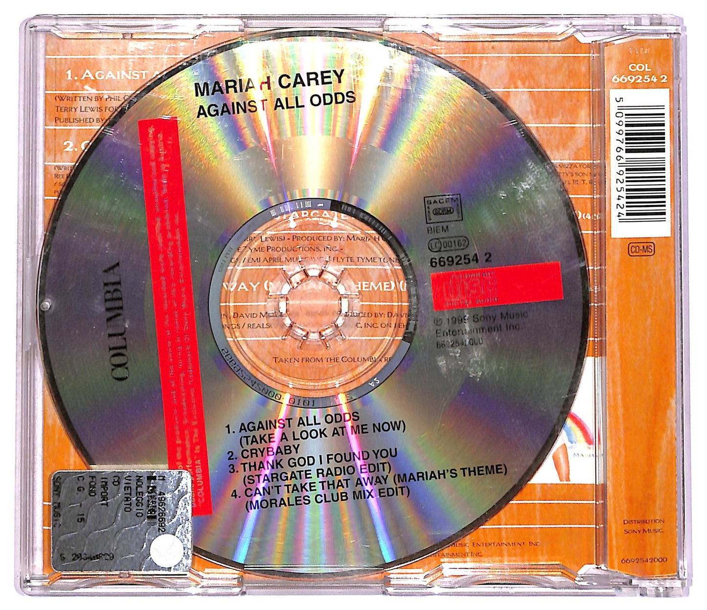 EBOND Mariah - Against All Odds CD CD077916