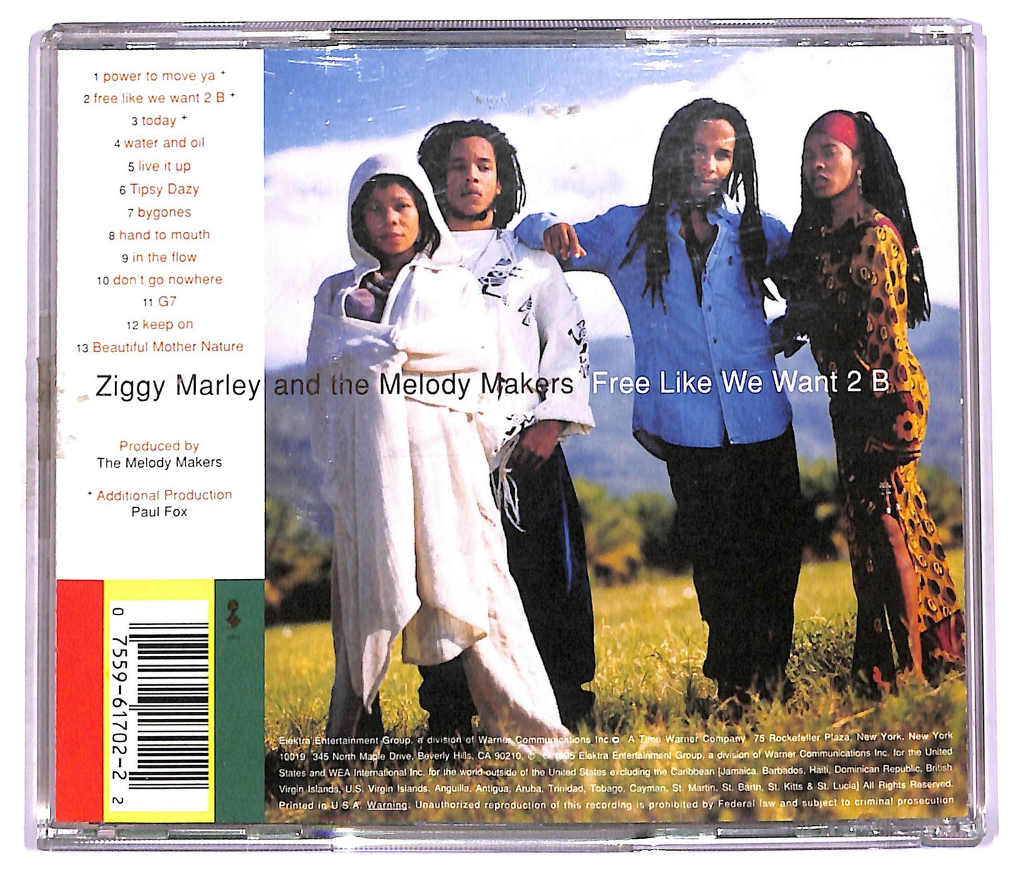 EBOND Ziggy Marley And The Melody Makers - Free Like We Want 2 B CD CD078152