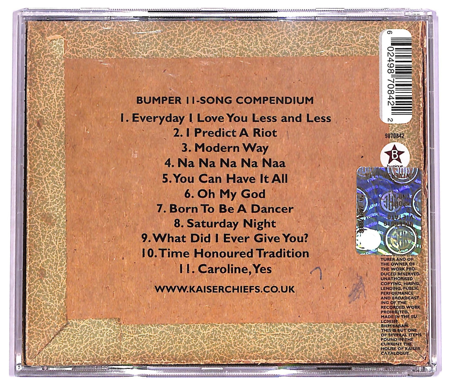 EBOND Kaiser Chiefs - Employment CD CD078316