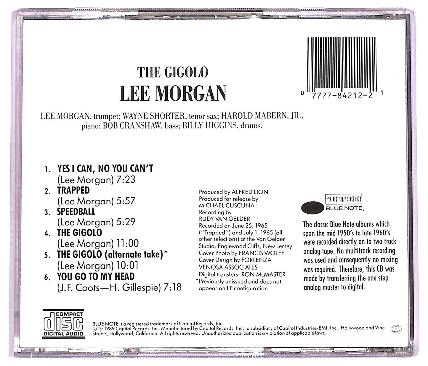 EBOND Lee Morgan - The Gigolo CD CD078401