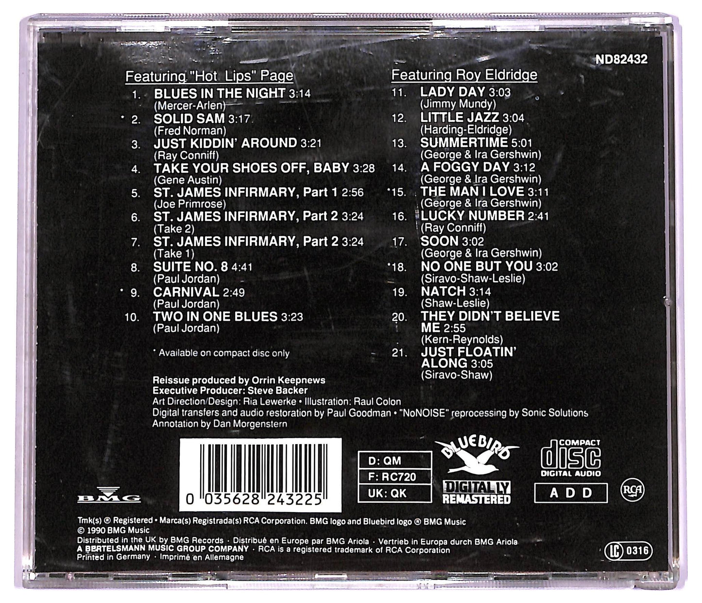 EBOND Artie Shaw And His Orchestra - Blues In The Night CD CD078427