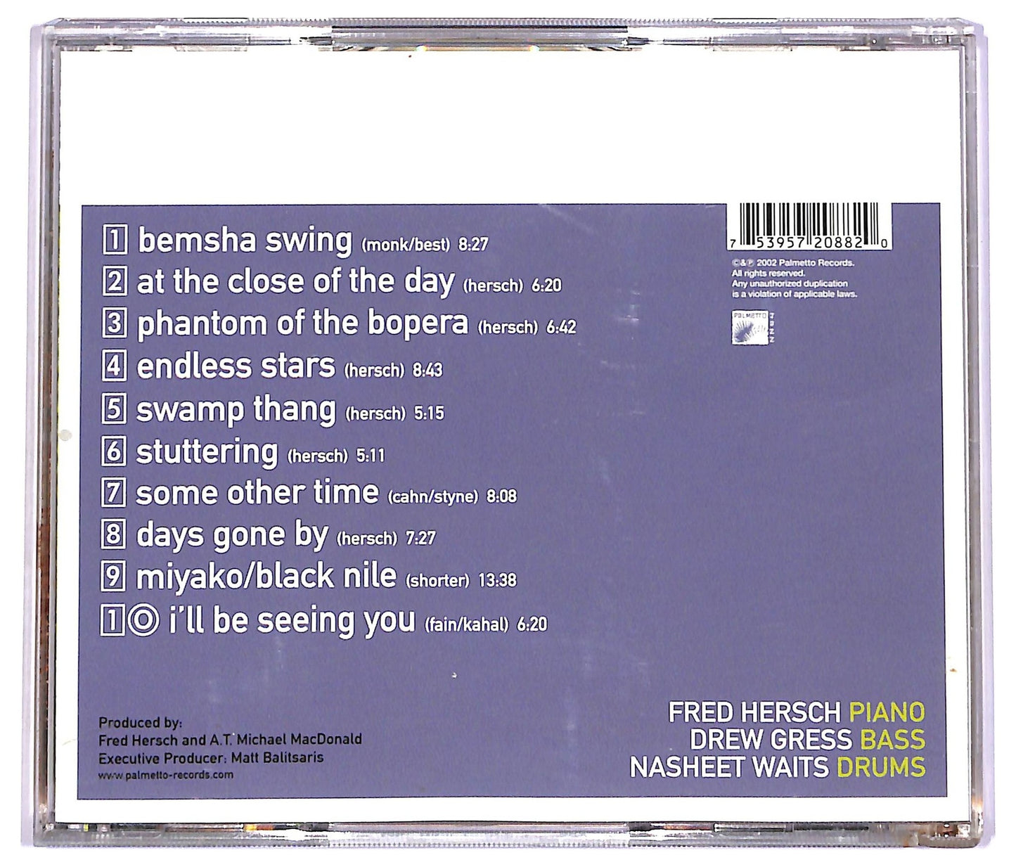 EBOND The Fred Hersch Trio - Live At The Village Vanguard CD CD078436