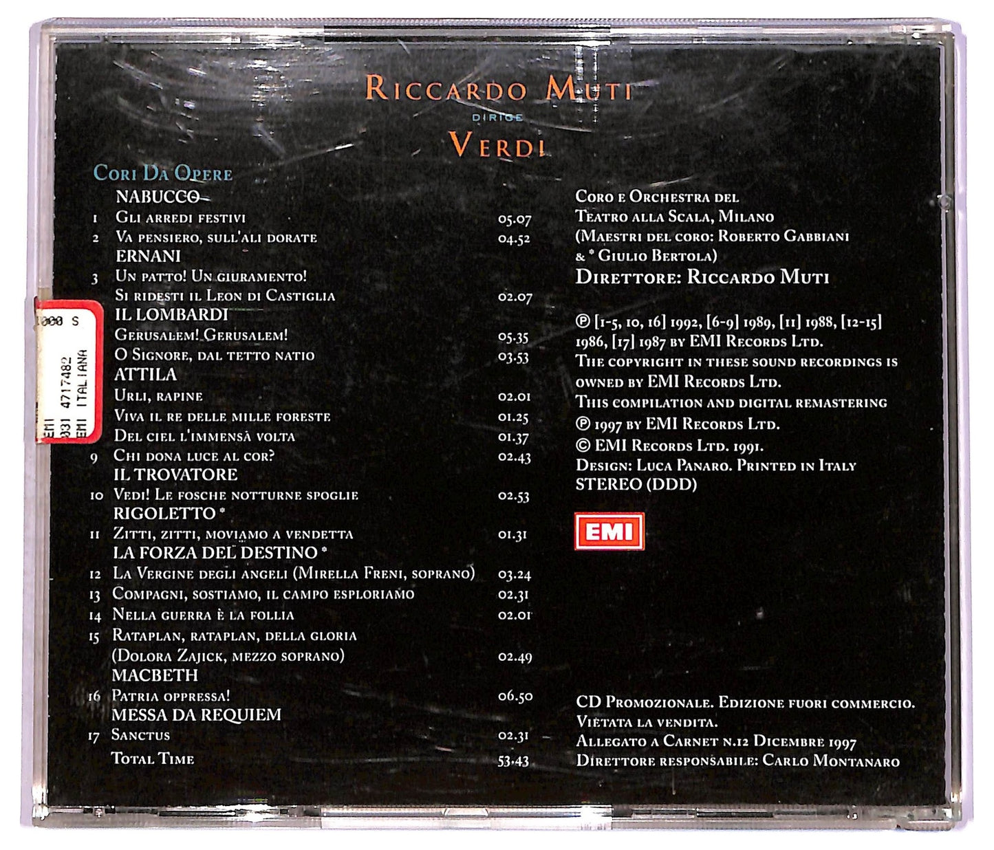 EBOND Riccardo Muti - Riccardo Muti Dirige Verdi CD CD078548