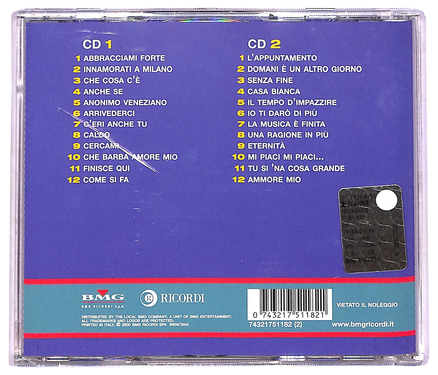 EBOND Ornella Vanoni - I Grandi Successi Originali CD CD078554