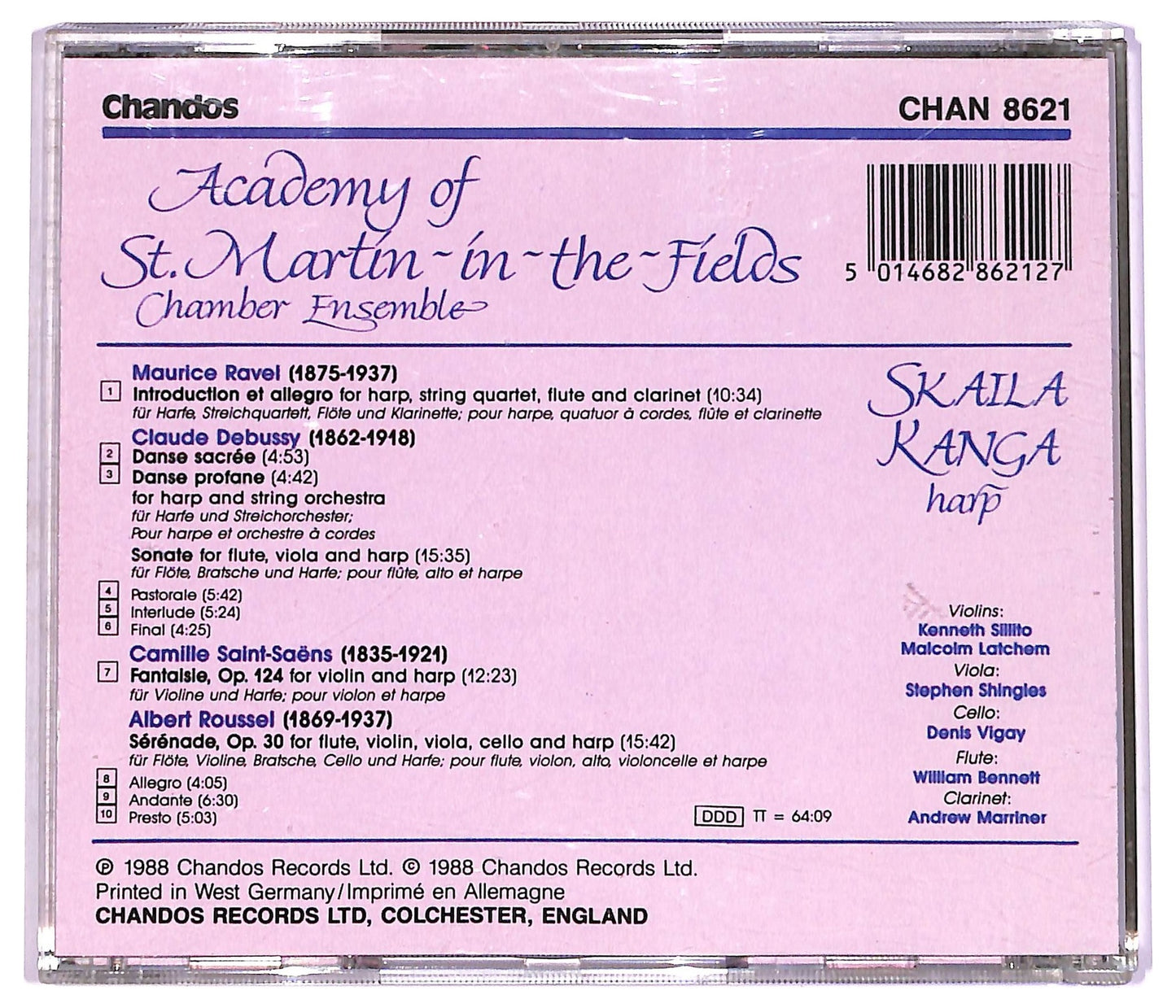 EBOND The Academy Of St. Martin-in-the-Fields - Ravel, Debussy, Saint-Saens, Roussel CD CD078602