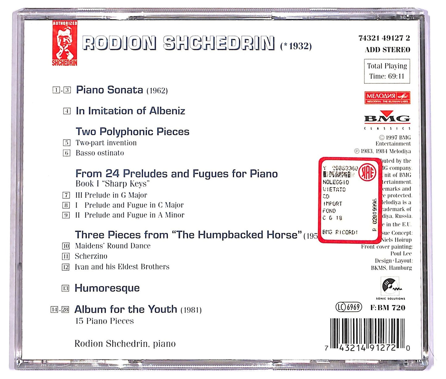 EBOND Rodion Shchedrin - Piano Works II CD CD078623