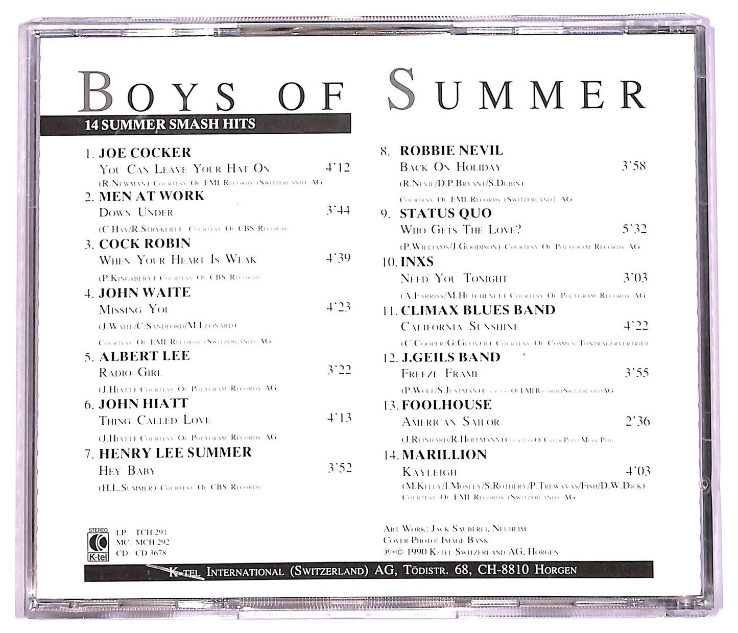 EBOND Various - Boys Of Summer - 14 Summer Smash Hits CD CD078662