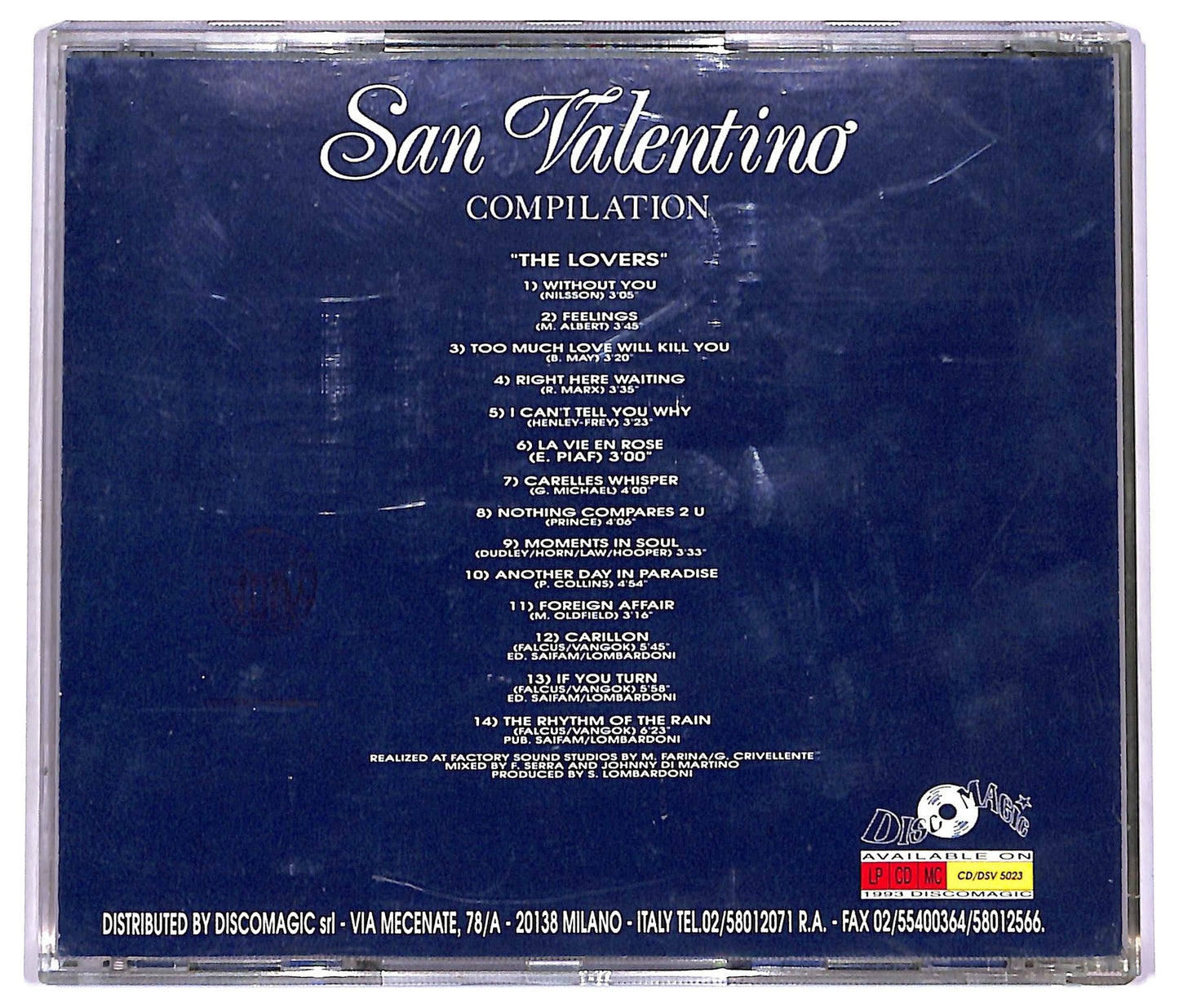 EBOND The Lovers - San Valentino Compilation CD CD078725