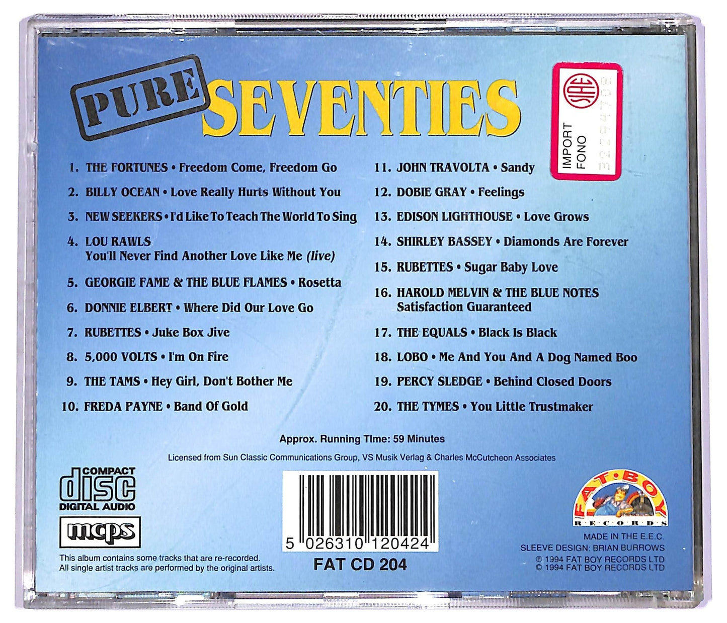 EBOND Various - Pure Seventies CD CD078734