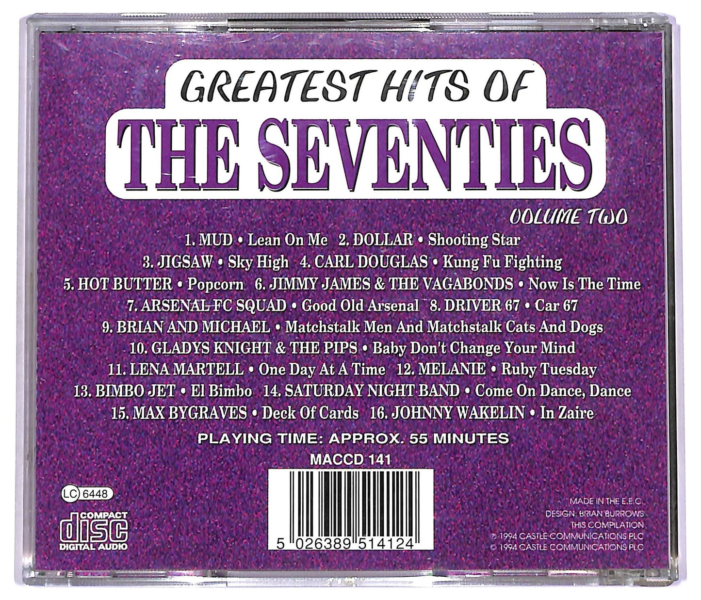 EBOND Various - Greatest Hits Of The Seventies Volume Two CD CD078735