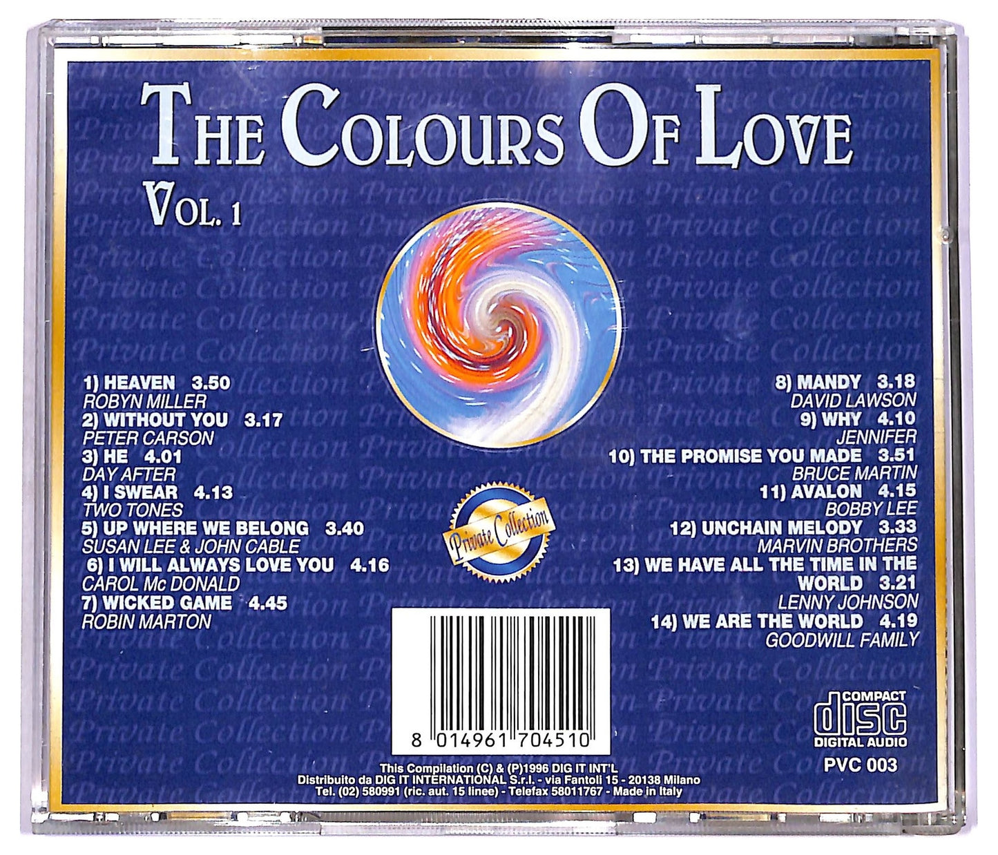 EBOND Various - The Colours of Love vol.1 CD CD078744