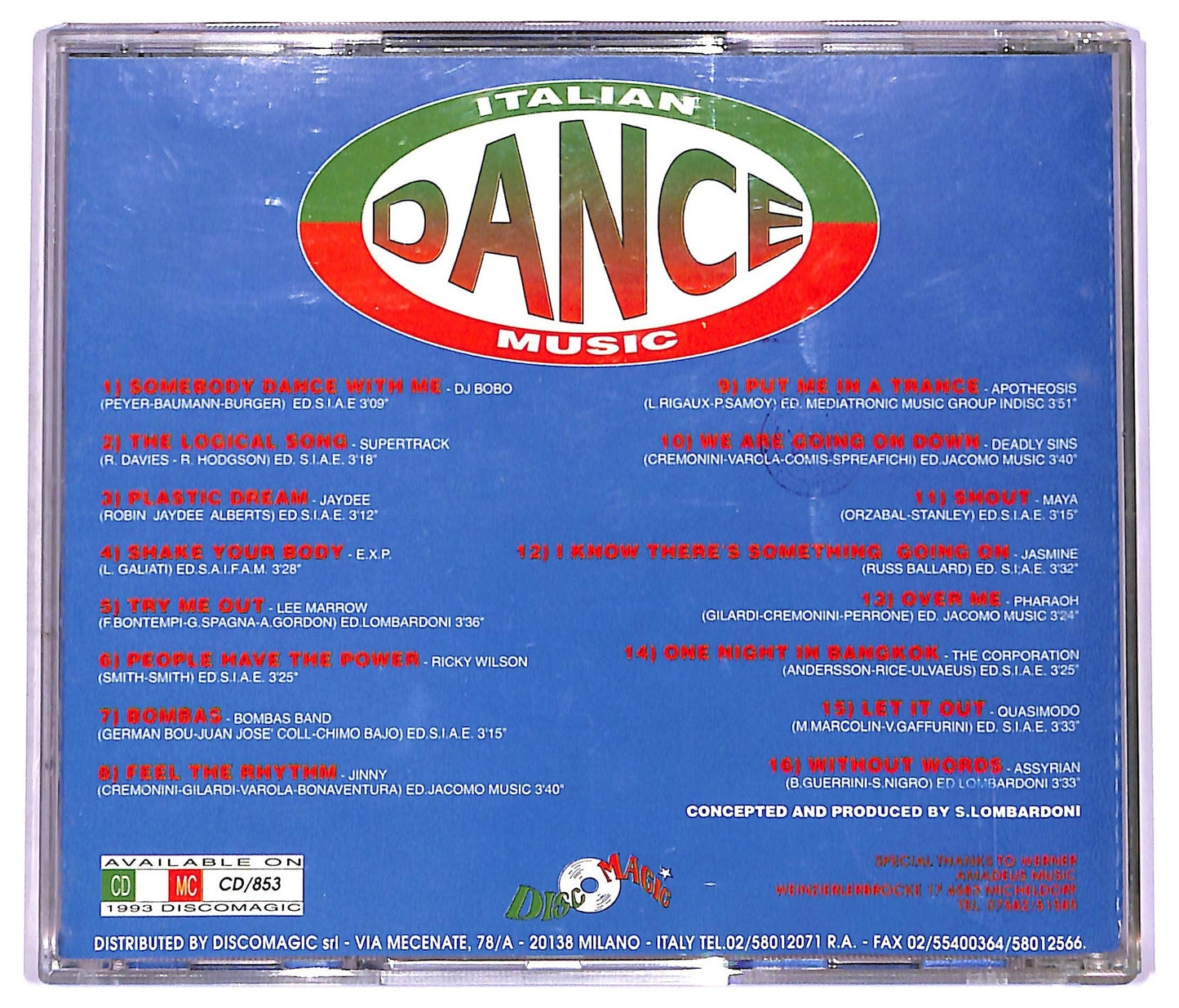EBOND Various - Italian Dance Music Vol.1 CD CD078823