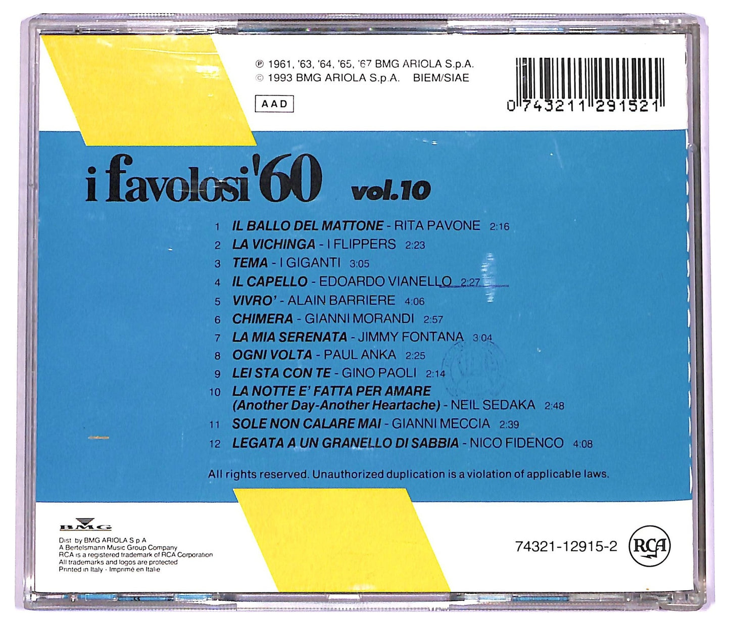 EBOND Various - I Favolosi '60 vol.10 CD CD078847