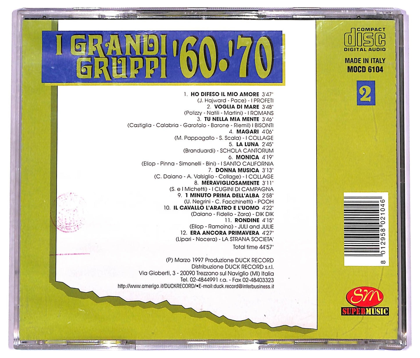 EBOND Various - I Grandi Gruppi '60-'70 (Vol. 2) CD CD078902