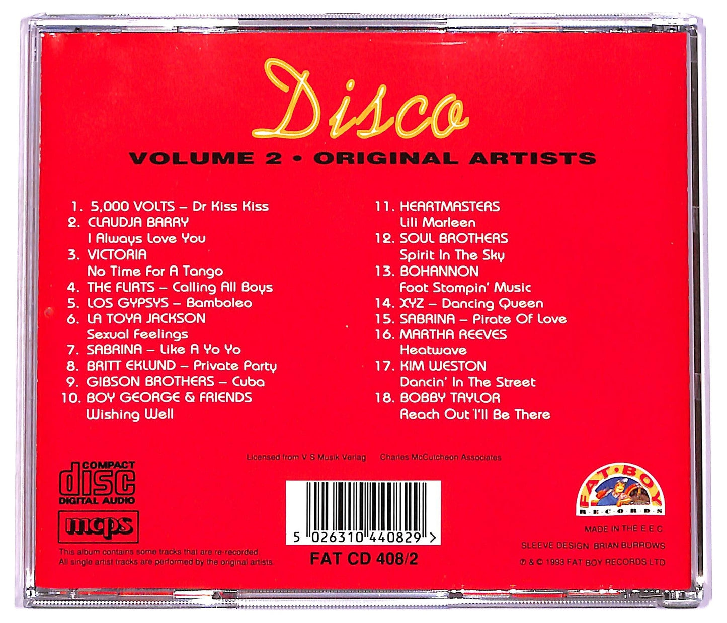 EBOND Various - Disco - Volume Two CD CD078908