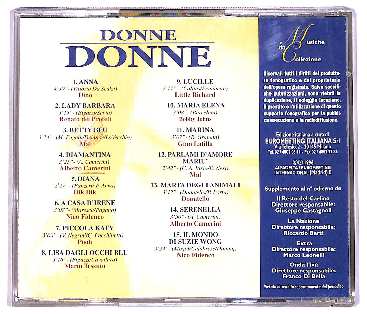 EBOND Various - Donne Donne CD CD078916