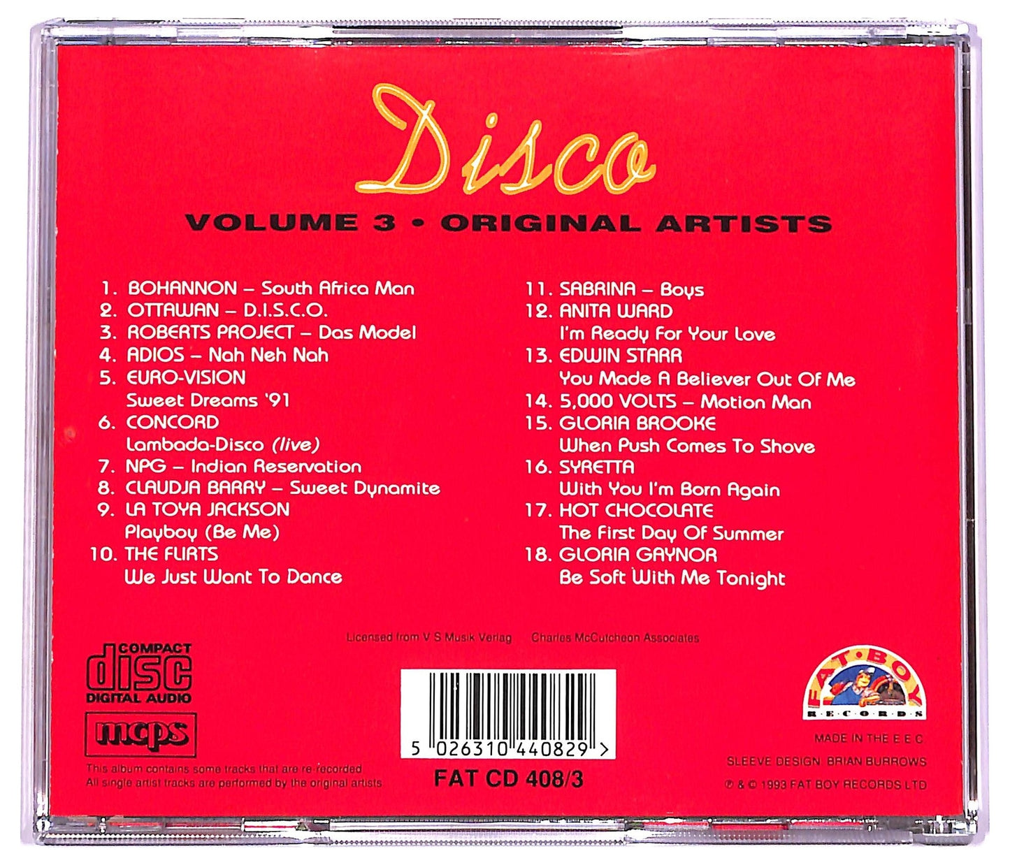 EBOND Various - Disco - Volume Three CD CD079104