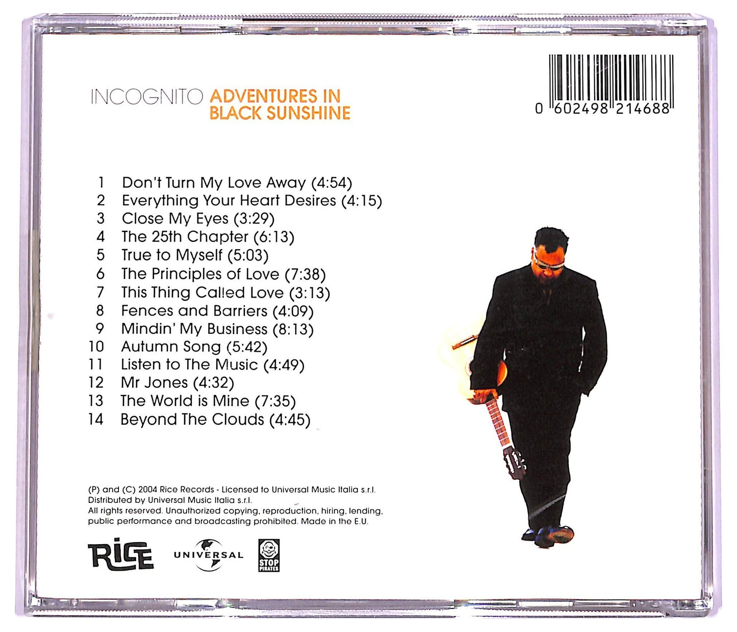 EBOND Incognito - Adventures In Black Sunshine CD CD079106