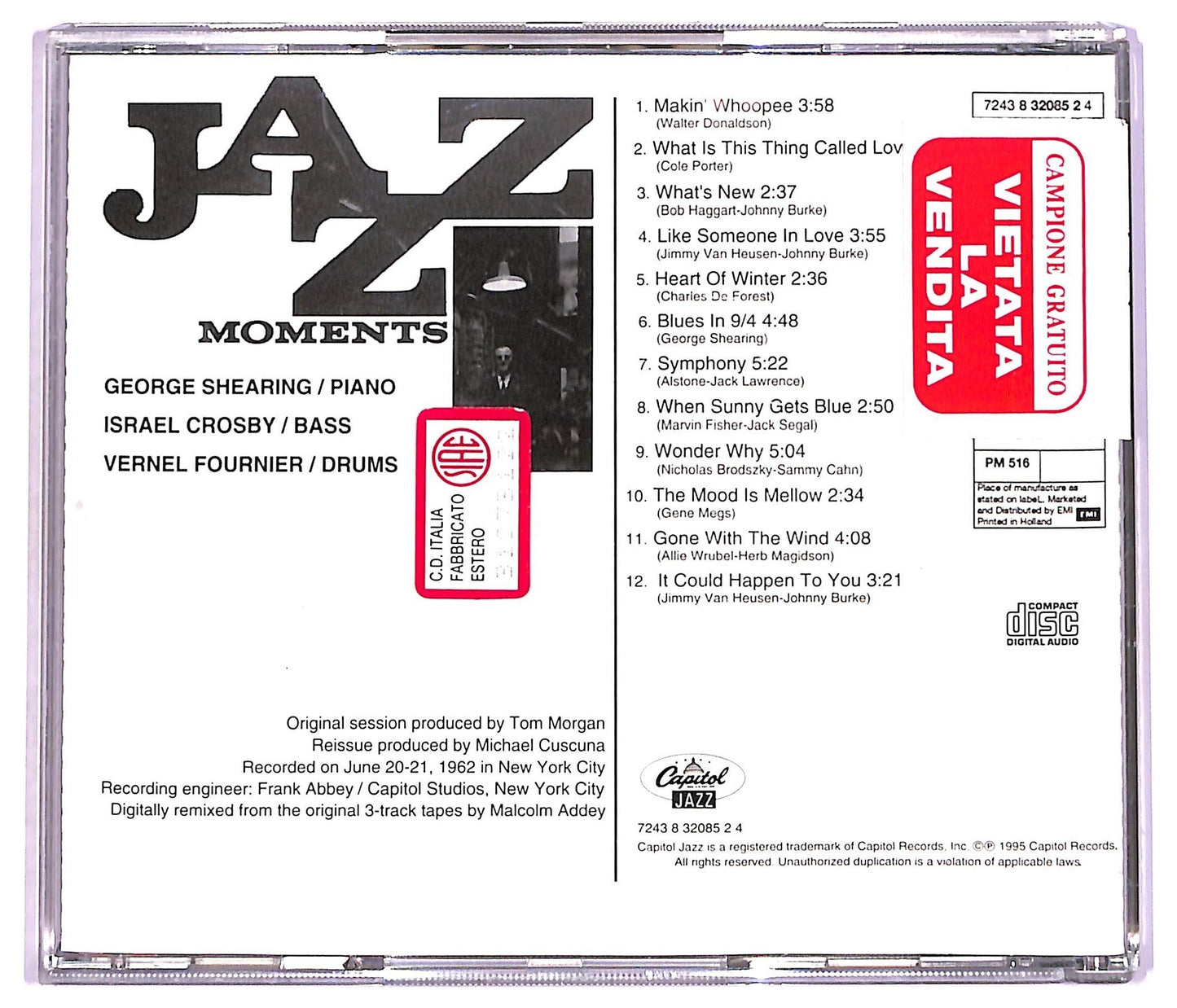 EBOND The George Shearing Trio - Jazz Moments CD CD079147