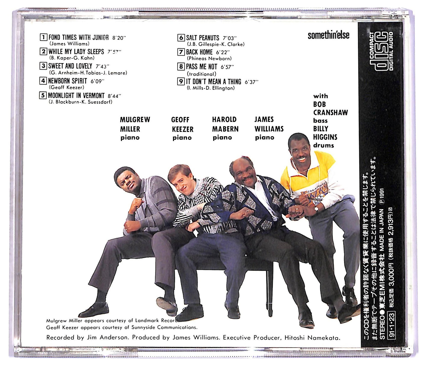 EBOND Contemporary Piano Ensemble - Four Pianos For Phineas CD CD079208