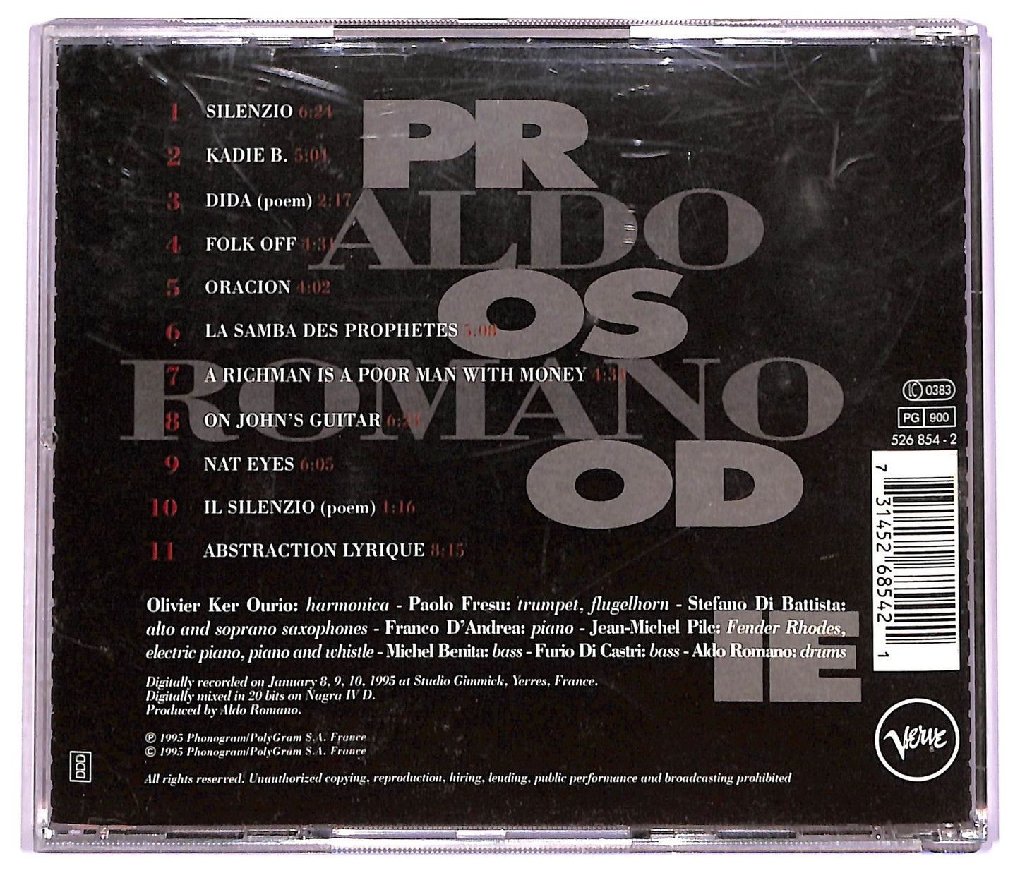 EBOND Aldo Romano - Prosodie CD CD079220