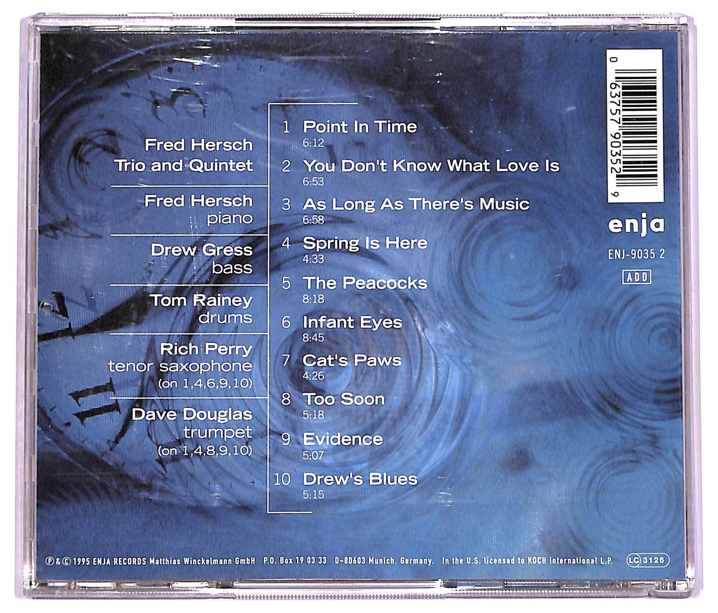 EBOND Fred Hersch - Point In Time CD CD079231