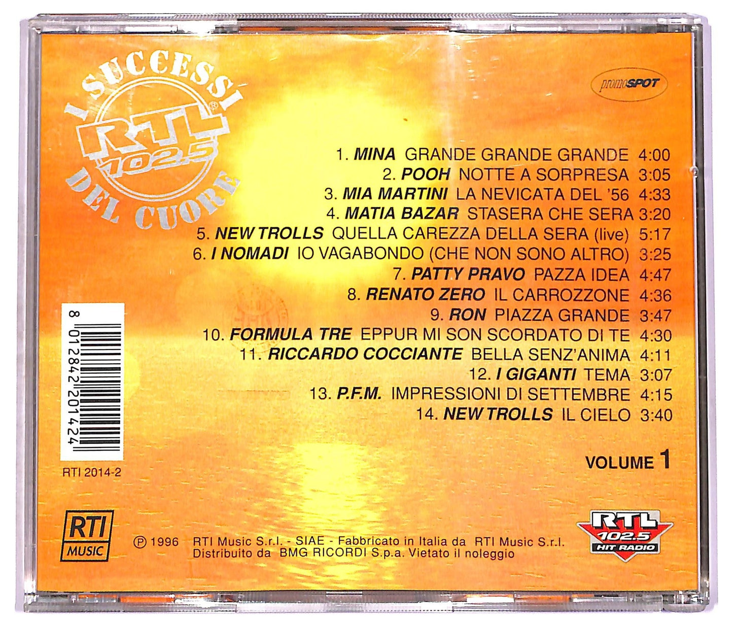 EBOND Various - RTL 102.5 I Successi Del Cuore Volume 1 CD CD079414
