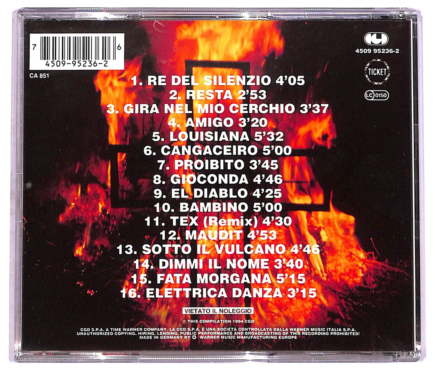 EBOND Litfiba - Re Del Silenzio CD CD079418