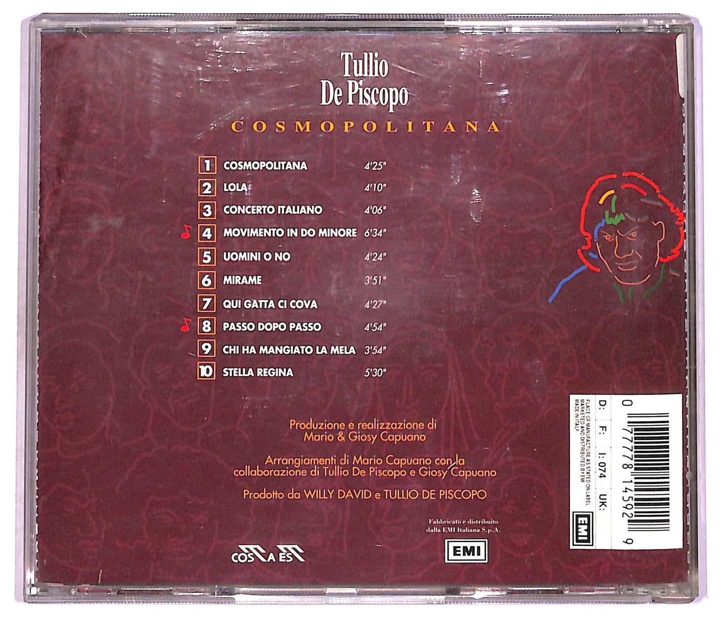 EBOND Tullio De Piscopo - Cosmopolitana CD CD079725