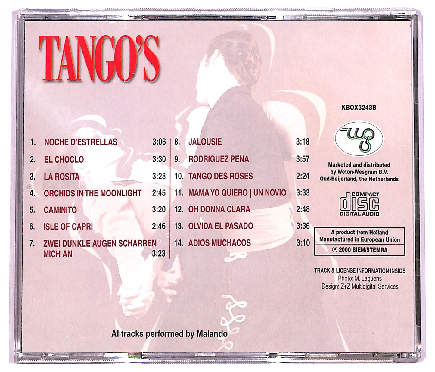 EBOND Various - Tango's cd 2 CD079852