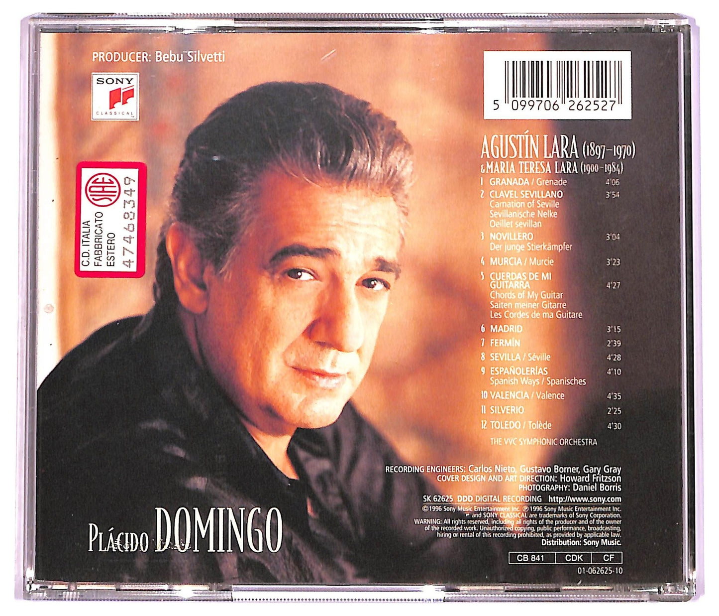 EBOND Placido Domingo - Bajo El Cielo Espanol CD CD079856