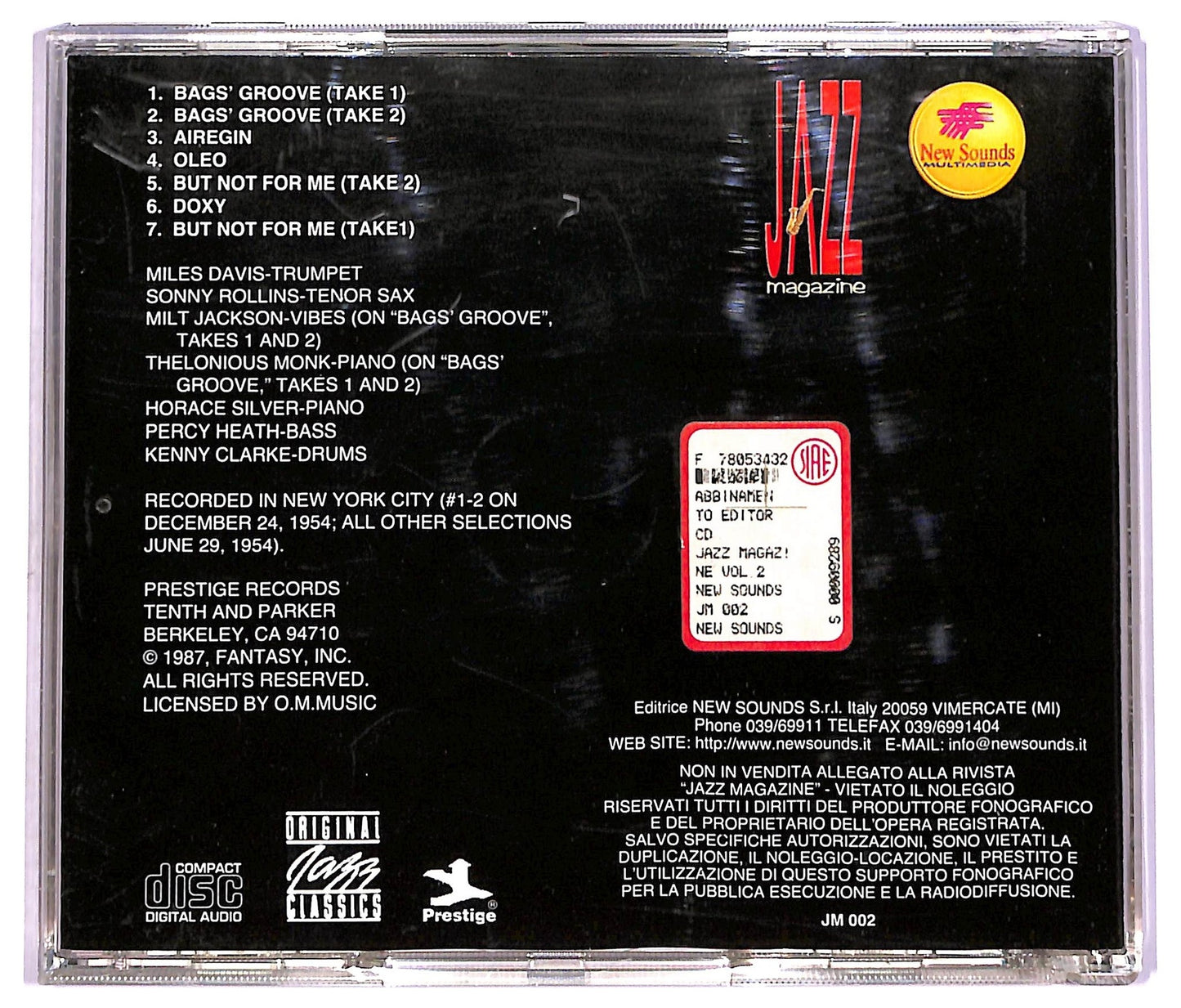 EBOND Miles Davis - Bags Groove CD CD080012