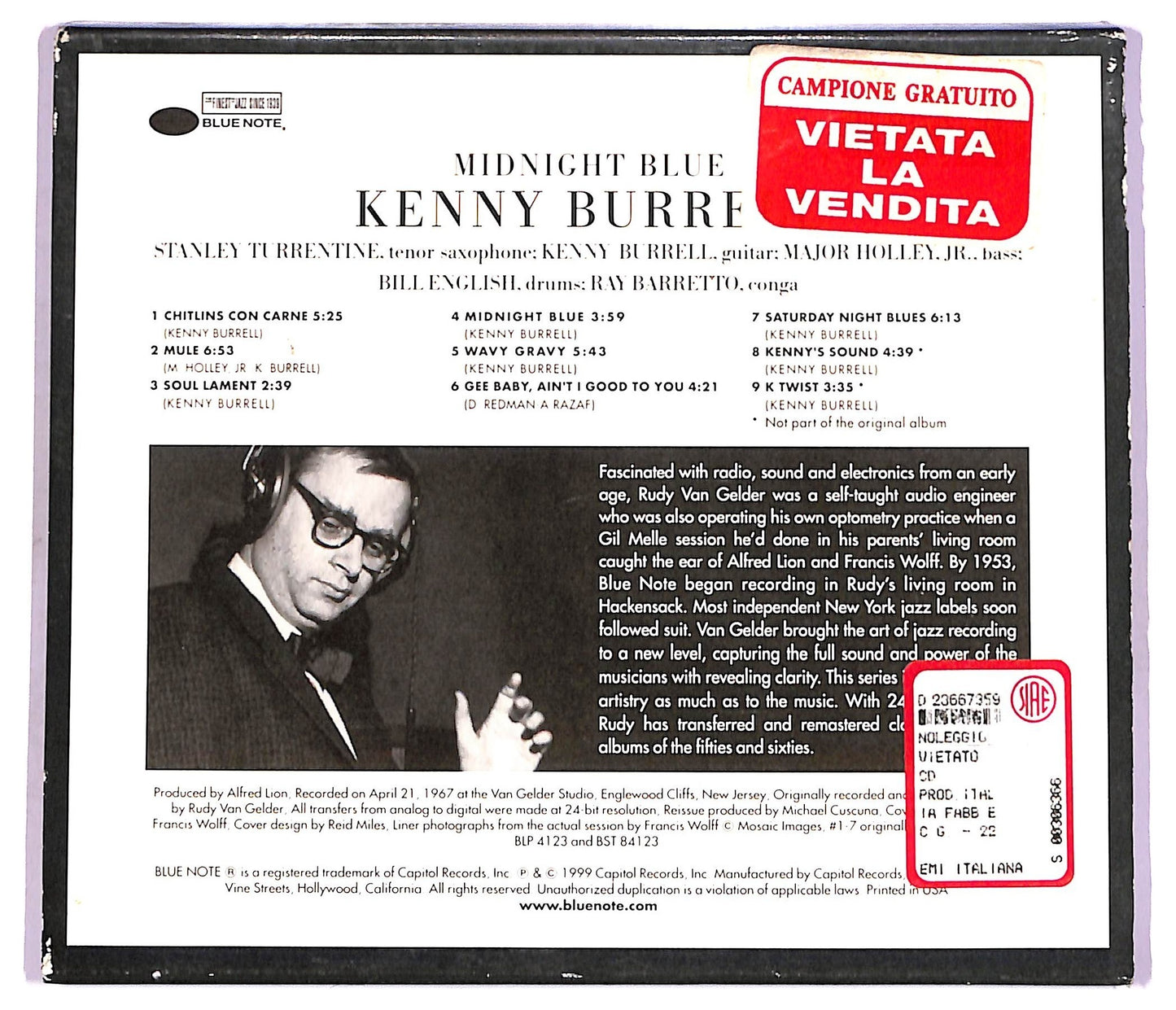 EBOND Kenny Burrell - Midnight Blue CD CD080025