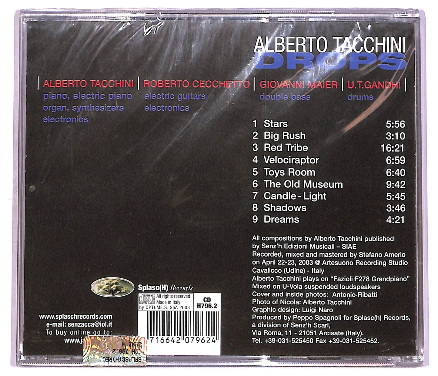 EBOND Alberto Tacchini - Drops CD CD080031