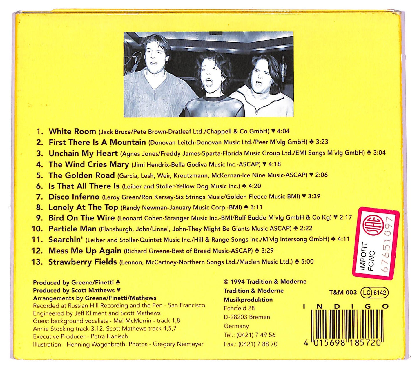 EBOND The Bobs - The Bobs Sing The Songs Of... Volume 2 CD CD080037