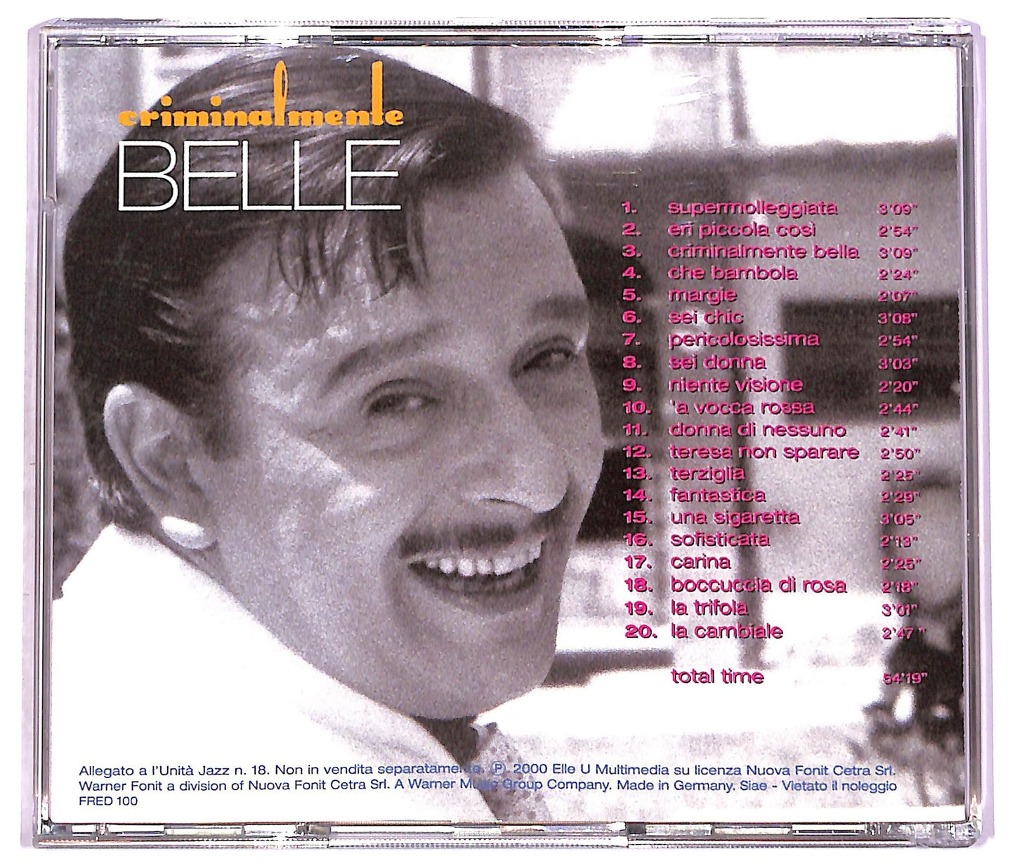 EBOND Fred Buscaglione - Tutto Buscaglione: 1. Criminalmente Belle CD CD080107