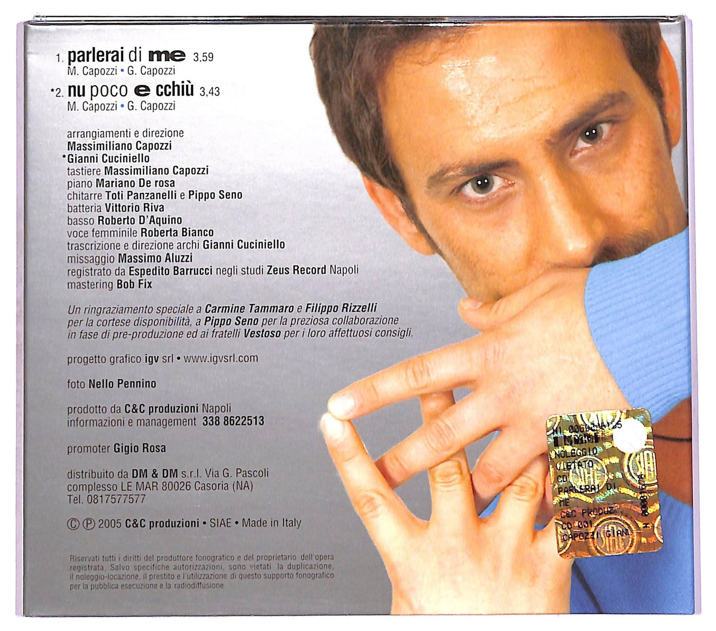 EBOND Gianluca Capozzi - Parlerai Di Me CD CD080224