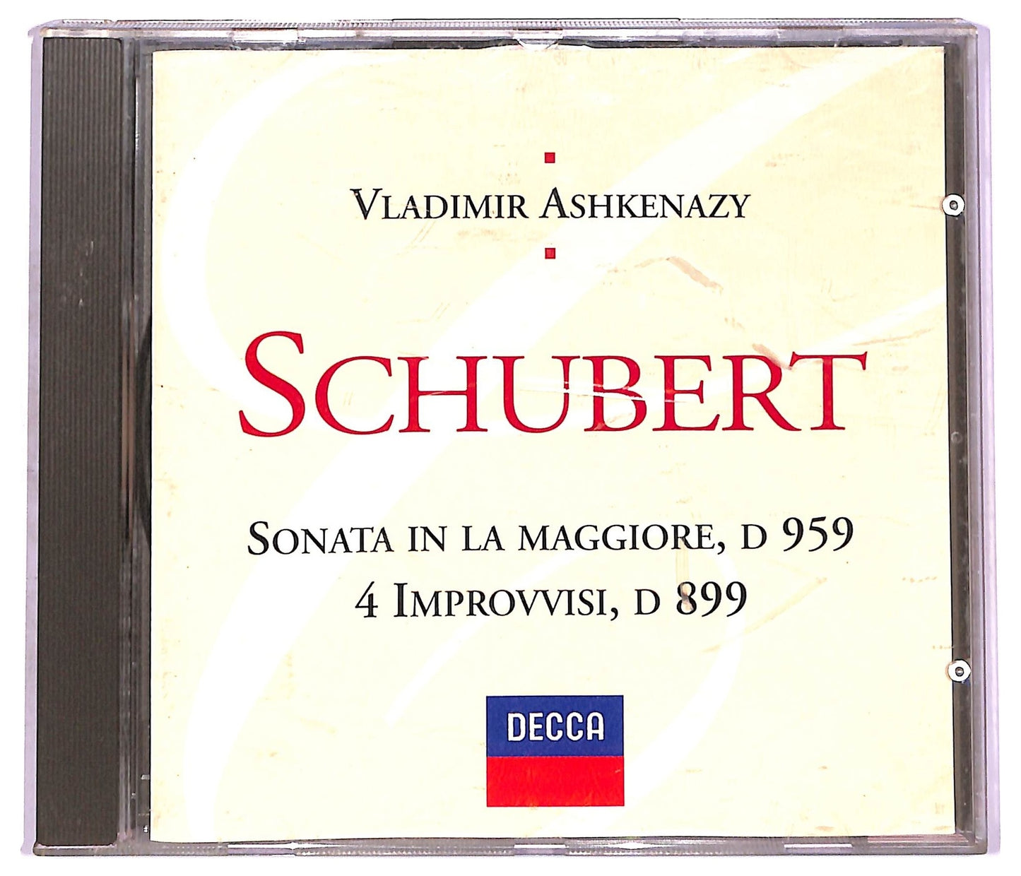 EBOND Schubert Ashkenazy - Sonata In La Maggiore, D 959 / 4 Improvvisi, D 899 CD CD080245