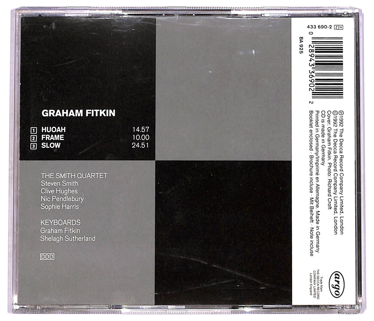 EBOND Graham Fitkin - Slow Huoah Frame CD CD080254