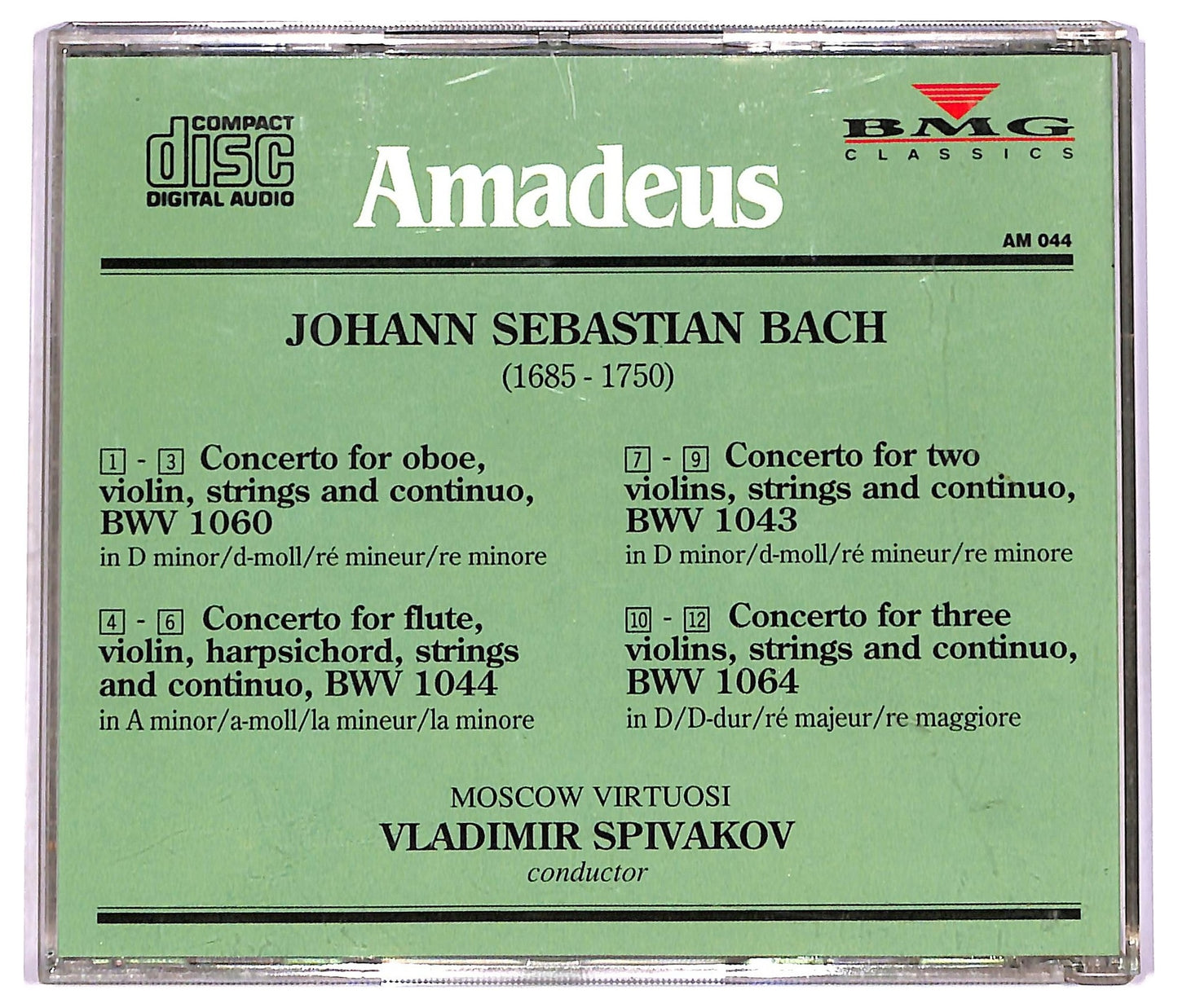 EBOND J. S. Bach V. Spivakov - I Virtuosi Di Mosca Concerti CD CD080256