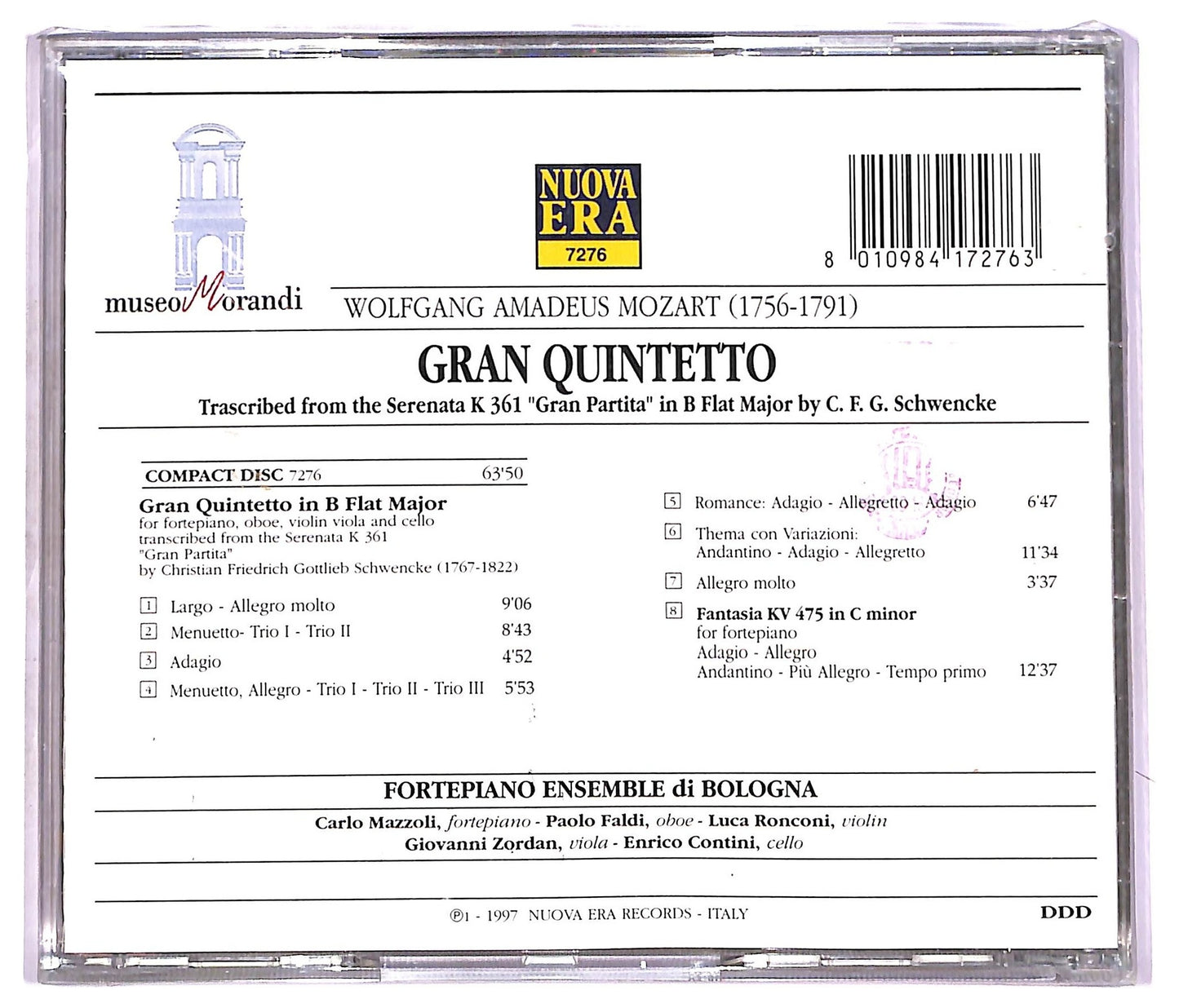 EBOND W.A. Mozart - Gran Quintetto CD CD080302