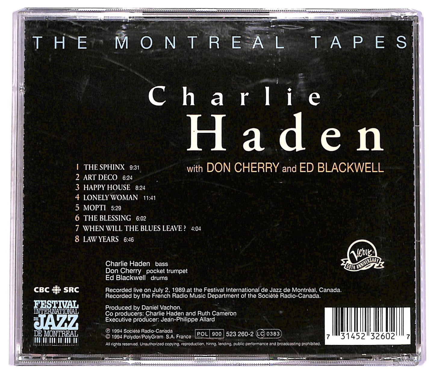 EBOND Charlie Haden - The Montreal Tapes CD CD080317
